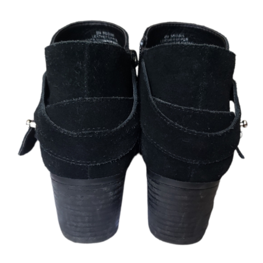Crown Vintage Regina Black Ankle Booties Size 6 - Picture 2 of 2
